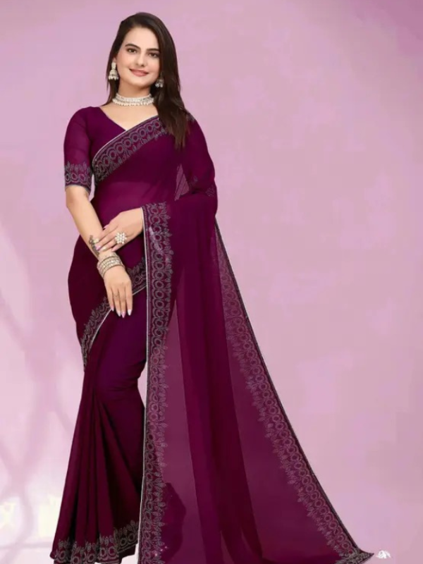 Embellished Bollywood Georgette Saree