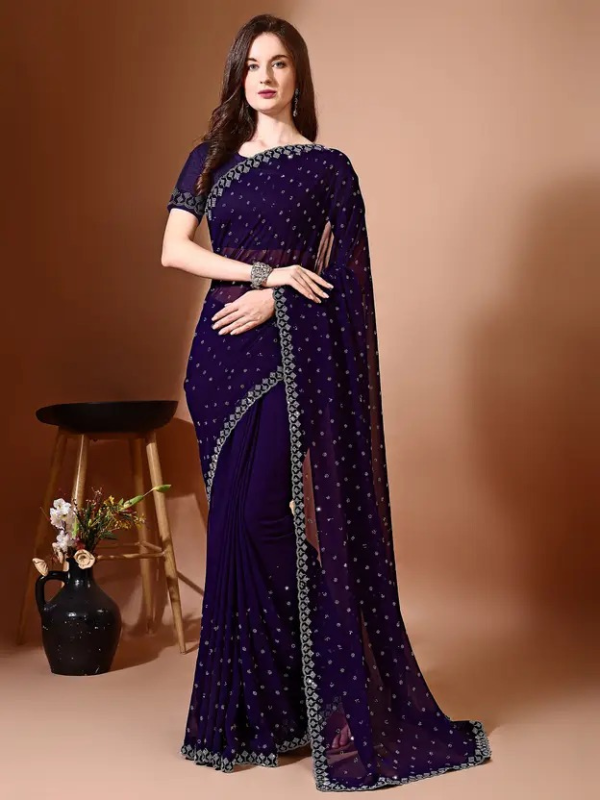 Embellished Bollywood Chiffon Saree