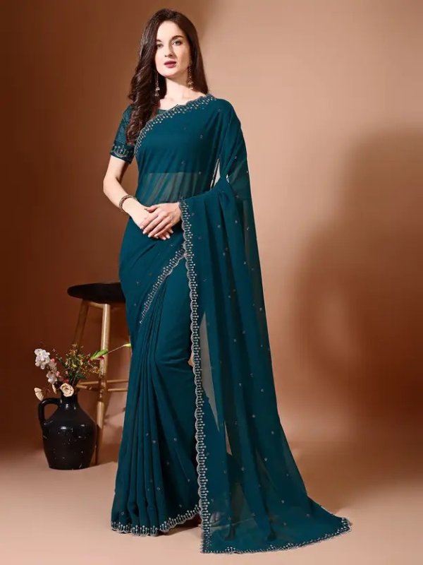 Embellished Bollywood Chiffon Saree
